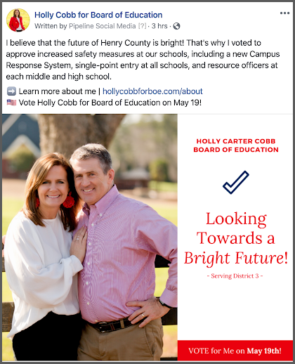 holly cobb for board of education